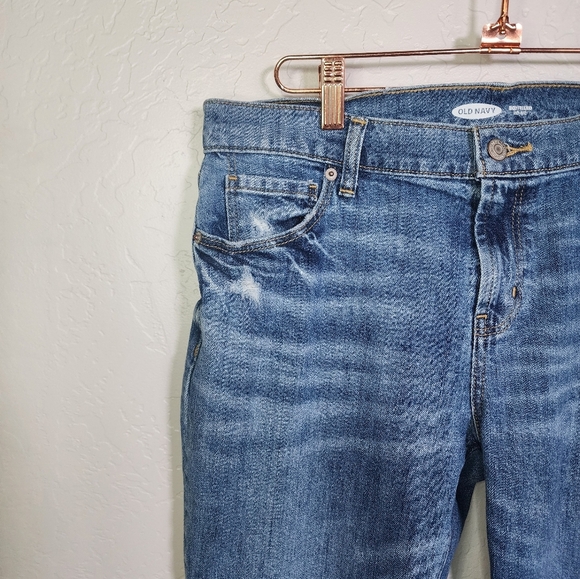 Old Navy Tie Dye Patchwork Boyfriend Jean Size 6 - Picture 7 of 12